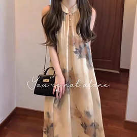 250172新中式女装中国风改良旗袍夏季款别致绝美超好看遮肚子显瘦