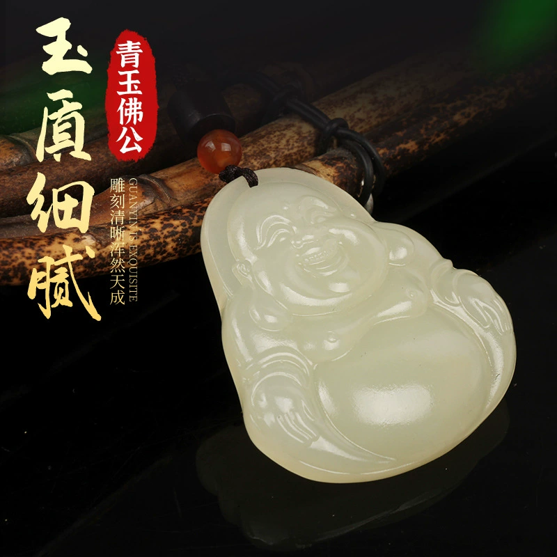 Buddha, pendant jade, necklace