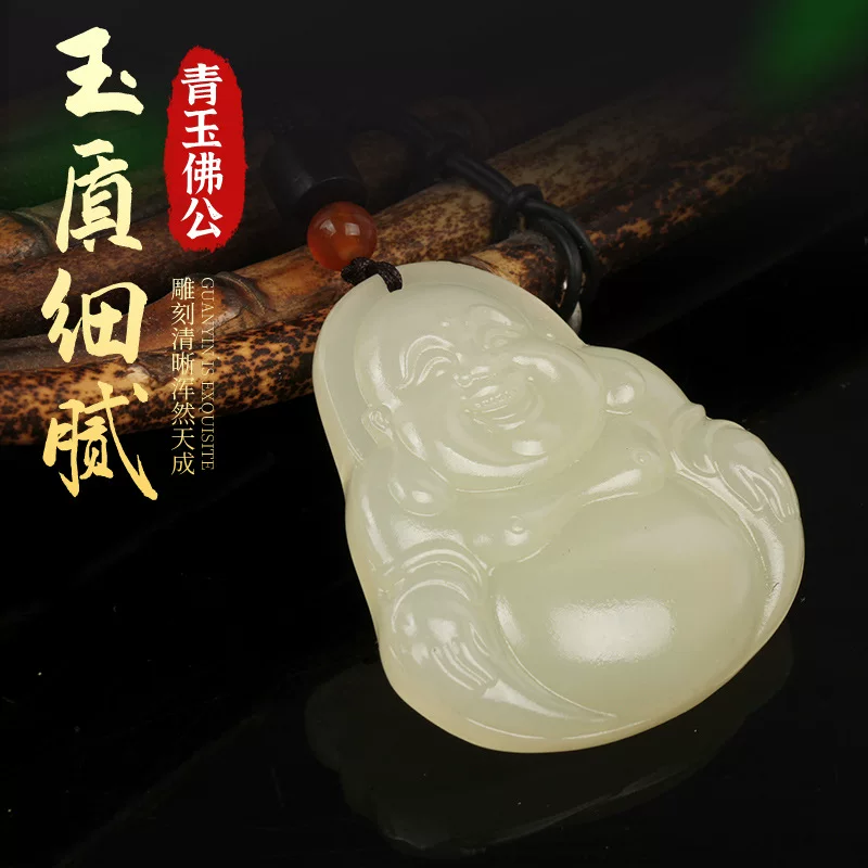 Buddha, pendant jade, necklace