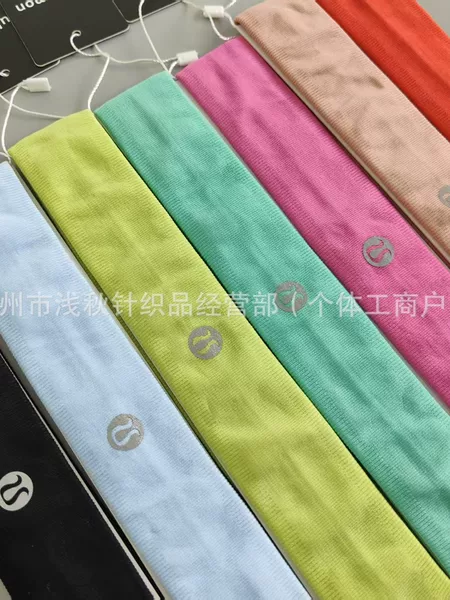 New Lulu Yoga Headband in Macaron Colors, Sports Fitness Silicone Non-Slip Sweatband, Lulu Training Headband