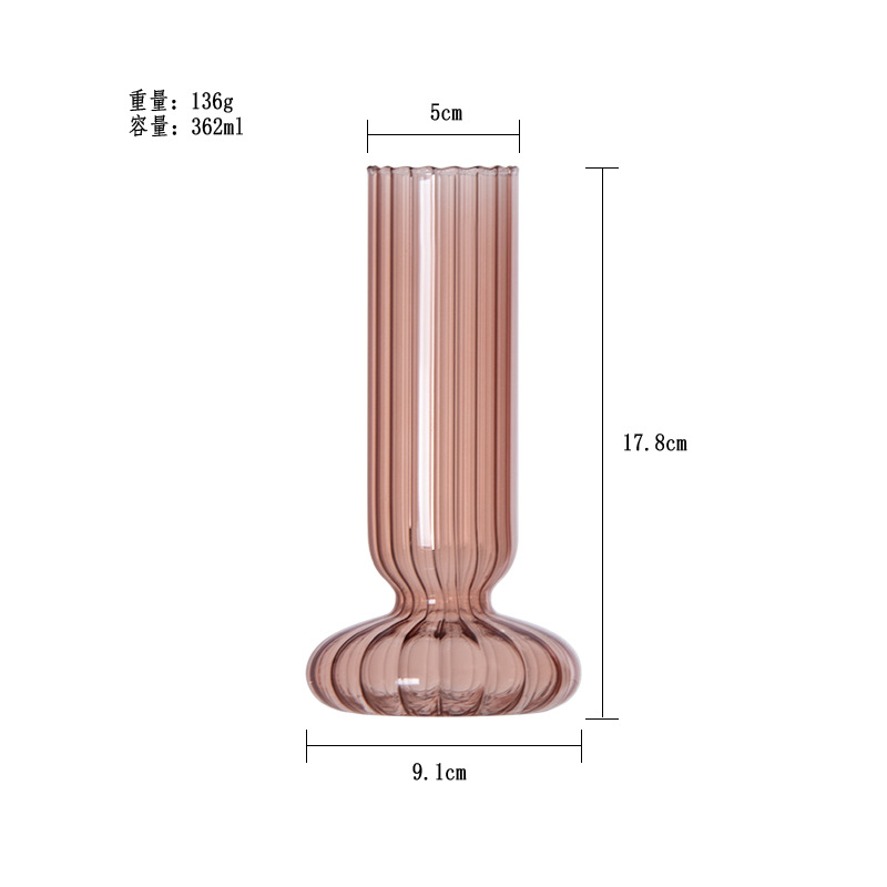 Nuevo simple florero de cristal arreglo decoración sala de estar pasillo modelo comedor Mesa Hotel luz lujo artesanía florero