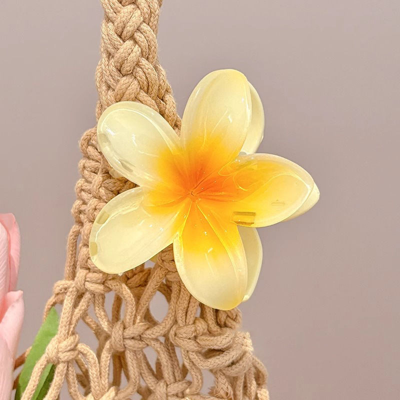 Clip de agarre de flor de plumón de perla, horquilla de flor de alta calidad femenina, horquilla, horquilla, horquilla, horquilla, horquilla, gran clip de tiburón, tocado