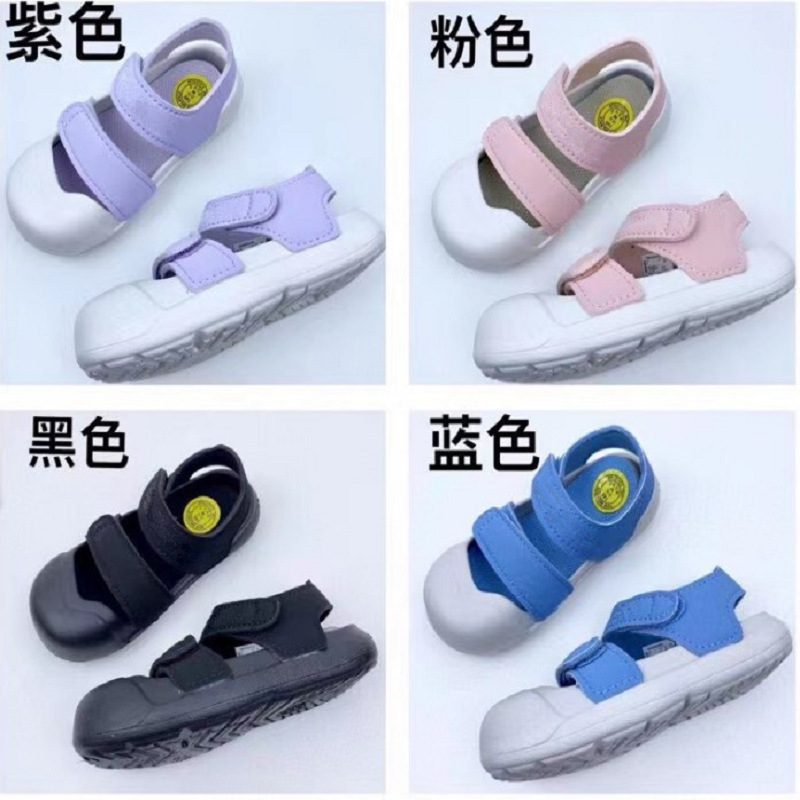 Nb Second-Generation Closed-Toe Magic Tape Comfortable Children's Sandals Original Wholesale Dropshipping Toddler Non-Slip Beach Shoes