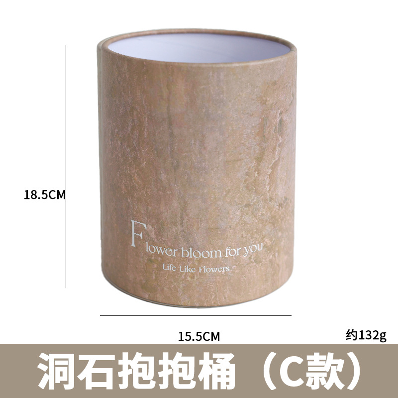 Conjunto de vacaciones Cubo de abrazo de tres flores Cubo de regalo de Oscar Cubo de arreglos florales Cubo de abrazo de oso de fresa grande Floristería al por mayor