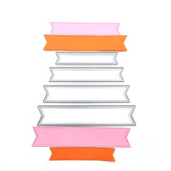 scrapbooking DIY切割刀模 碳鋼 壓花刀模四標籤框