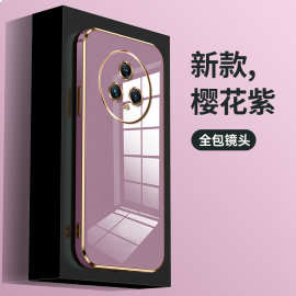 适用荣耀Magic6Pro手机壳Play6T直边电镀畅玩50plus保护套畅享70