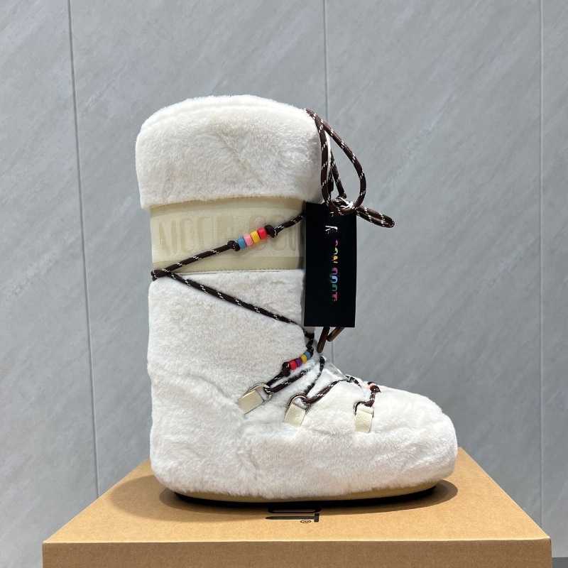 크리스마스 화이트 롱 부츠