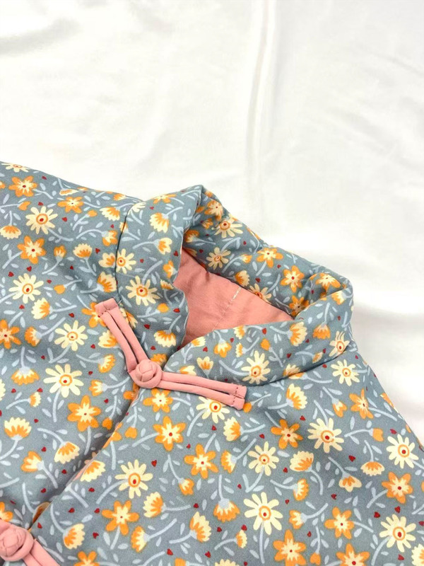 一朵棉25新款棉花棉袄中老年妈妈装宽松棉服新疆棉花手工碎花棉衣|undefined