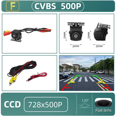 Wide Angle 170 ° Ahd1080P Car Rear View Camera Reversing Camera Car Hd Night Vision (Vehicle camera) - ccd-cvbs-flat-lens