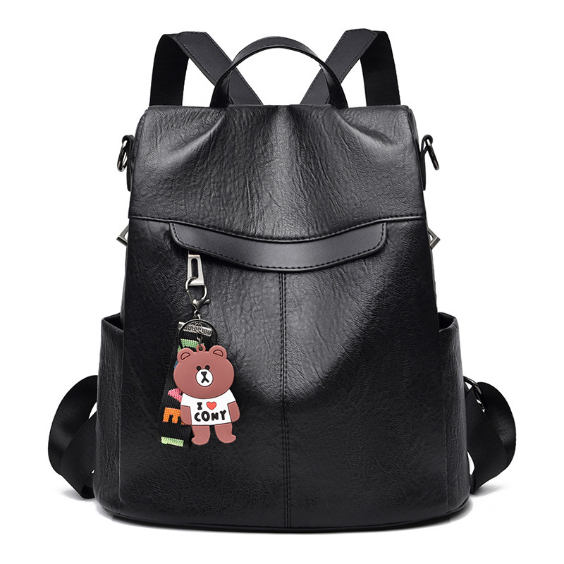 Mochila para mujer, modelo 2025, de doble uso, de cuero suave, estilo coreano, informal, de tela Oxford, para la escuela, para viajes, al por mayor