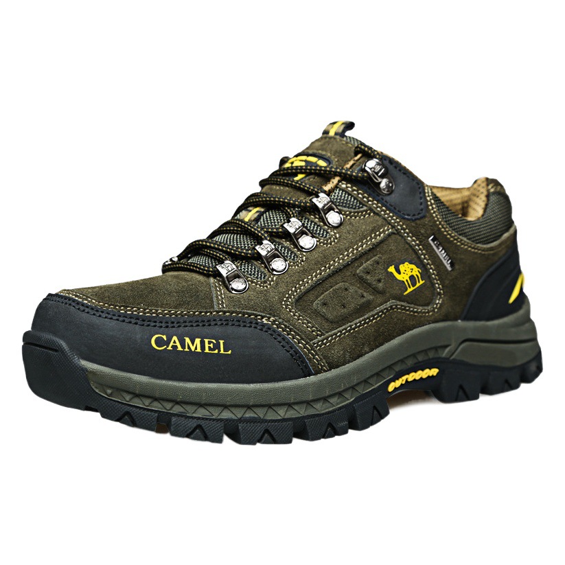 Camel Men's Shoes Hiking Shoes Outdoor Shoes Men's Waterproof Non-slip Wear-resistant Hiking Sports Shoes Casual Travel Shoes Dad Shoes
