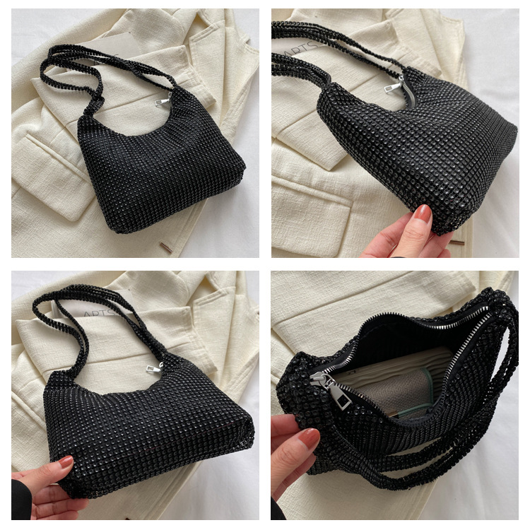 172g Weight Sewing Thread Fashion Element Zipper Closure Type Single Shoulder Strap Strap Type Underarm Bag Bags Type Daily, Shopping Occasion Pu Leather Material Solid Color Pattern All Seasons Season Women's Gender Streetwear Style Square Shape Small Size Women's Small Pu Leather Solid Color Streetwear Sewing Thread Square Zipper Underarm Bag 1