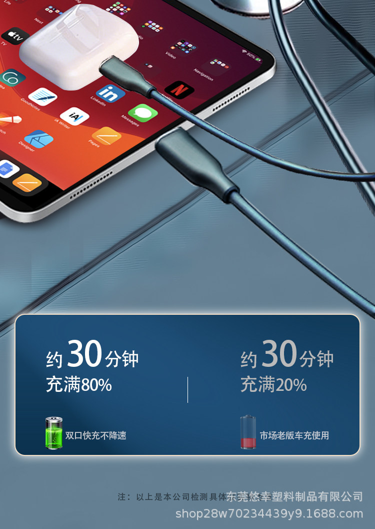 2026 Best-Selling Starry Sky Ambient Light Car Charger with Super Fast Mobile Charging, Built-in Retractable Cable, and Cigarette Lighter Extension Port