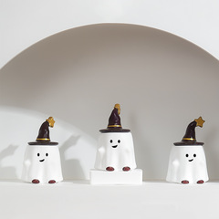 萬聖節南瓜香薰蠟燭 創意擺件搞怪幽靈造型香氛禮物蠟燭禮品禮盒