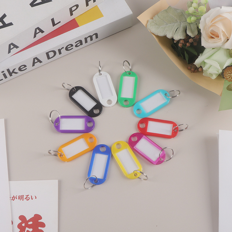 Colorful Plastic Pp Key Tag Marking Luggage Label Tag Number Classification Tag Keychain Accessories Wholesale Colorful Plastic Pp Key Tag Marking Luggage Label Tag Number Classification Tag Keychain Accessories Wholesale