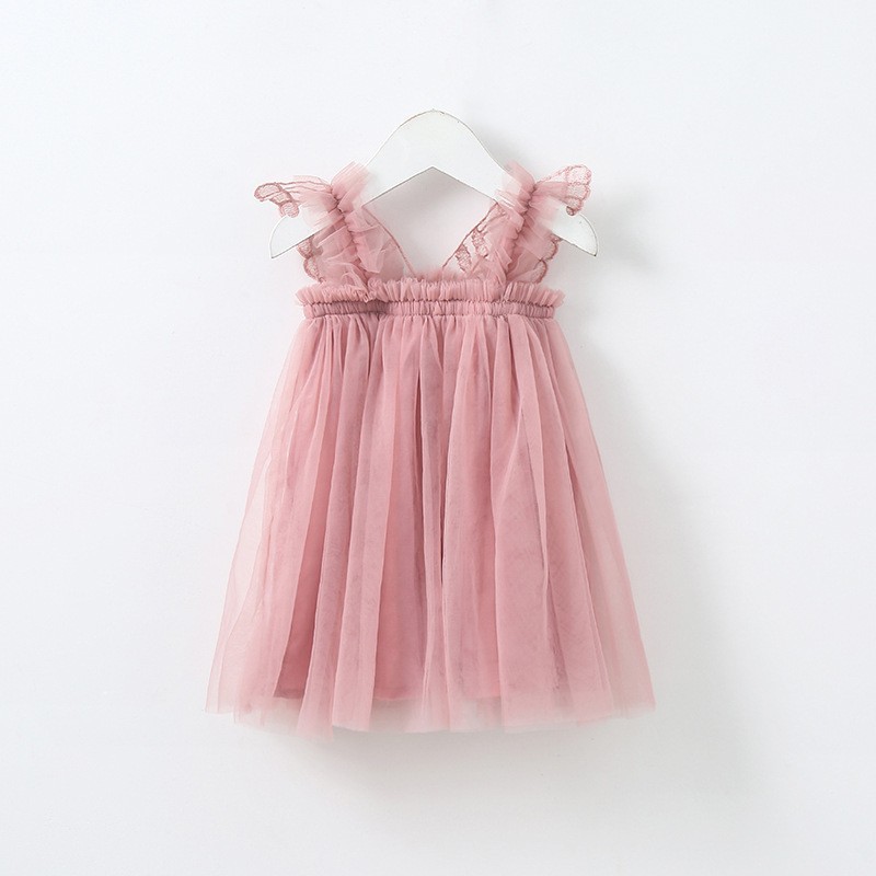 Princess Solid Color Polyacrylonitrile Fiber Girls Dresses display picture 2
