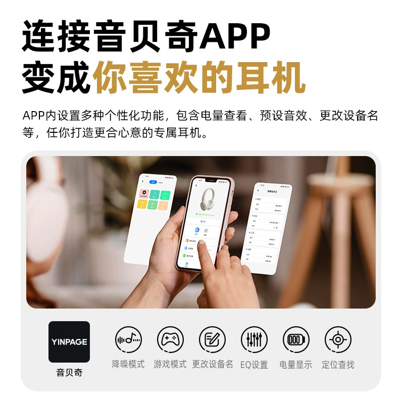 Yinbeic Free1Pro активное шумоподавление, накладные наушники, беспроводные Bluetooth, проводная гарнитура для компьютера, шумоподавление