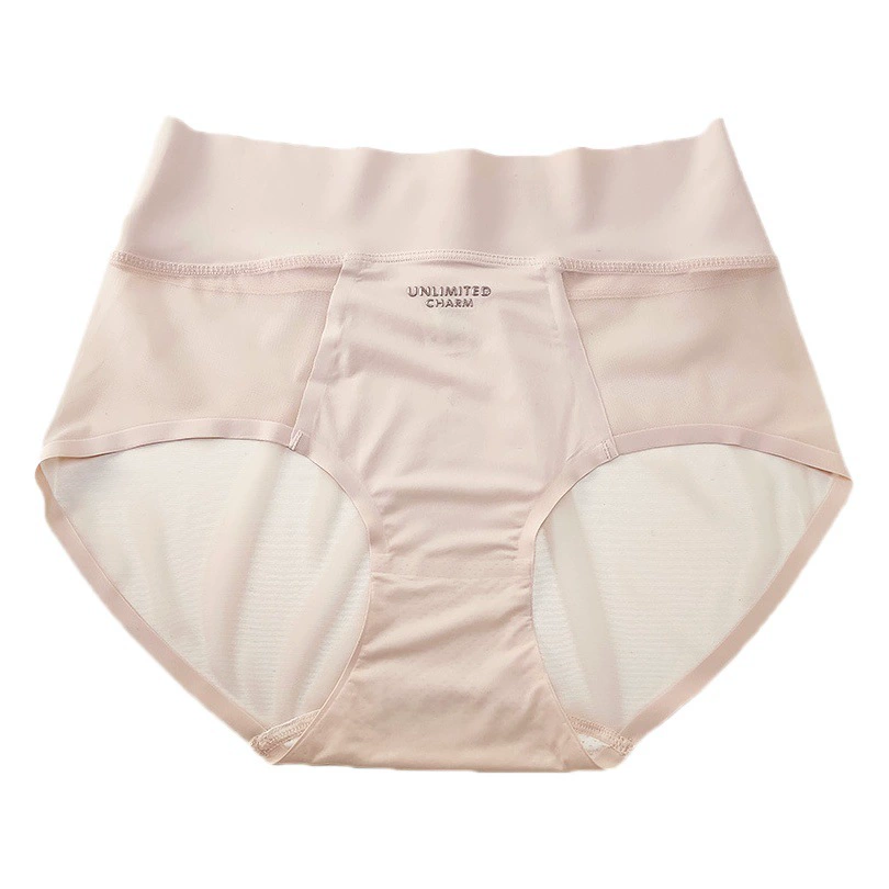 Вторая кожа голая Плюс Размер Марля бесшовная прохладная ледяная Шелковая Маска женское нижнее белье с широкими полями легкий живот пухлая девушка должна войти
