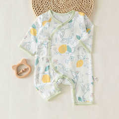 新生兒連體衣夏季薄款嬰兒衣服蝴蝶衣空調服嬰兒連體衣純棉