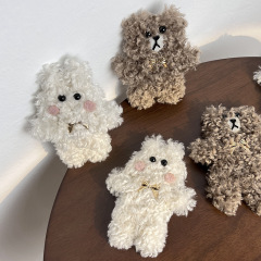 ぬいぐるみbbクリップ秋冬大サイズかわいい萌え少女熊ウサギの額側クリップネット赤ヘアクリップ