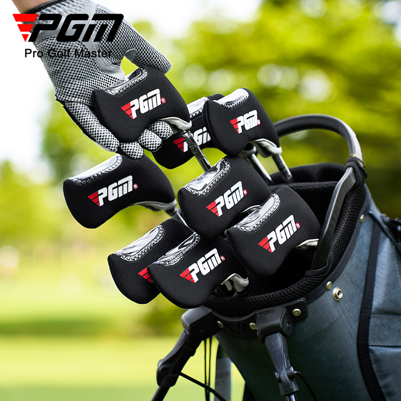 Vỏ bọc gậy golf PGM dày chống va chạm, nắp trong suốt che đầu gậy sắt — Gói 8 màu đen [Số có thể nhìn thấy trên nắp trên trong suốt/phổ biến cho thanh sắt] GT004, Đen 1 gói [Số có thể nhìn thấy trên nắp trong suốt/đa năng cho thanh sắt] GT004