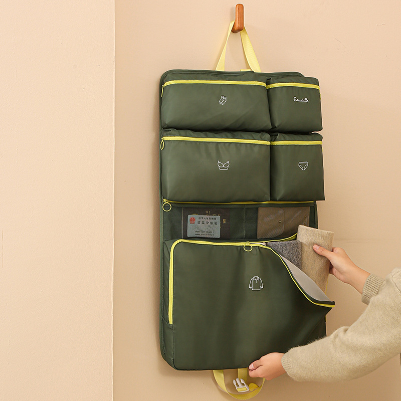 Bolsa de almacenamiento de ropa de dopamina Bolsa de almacenamiento de viaje multifuncional impermeable para el hogar Calcetines de ropa interior Bolsa de almacenamiento plegable