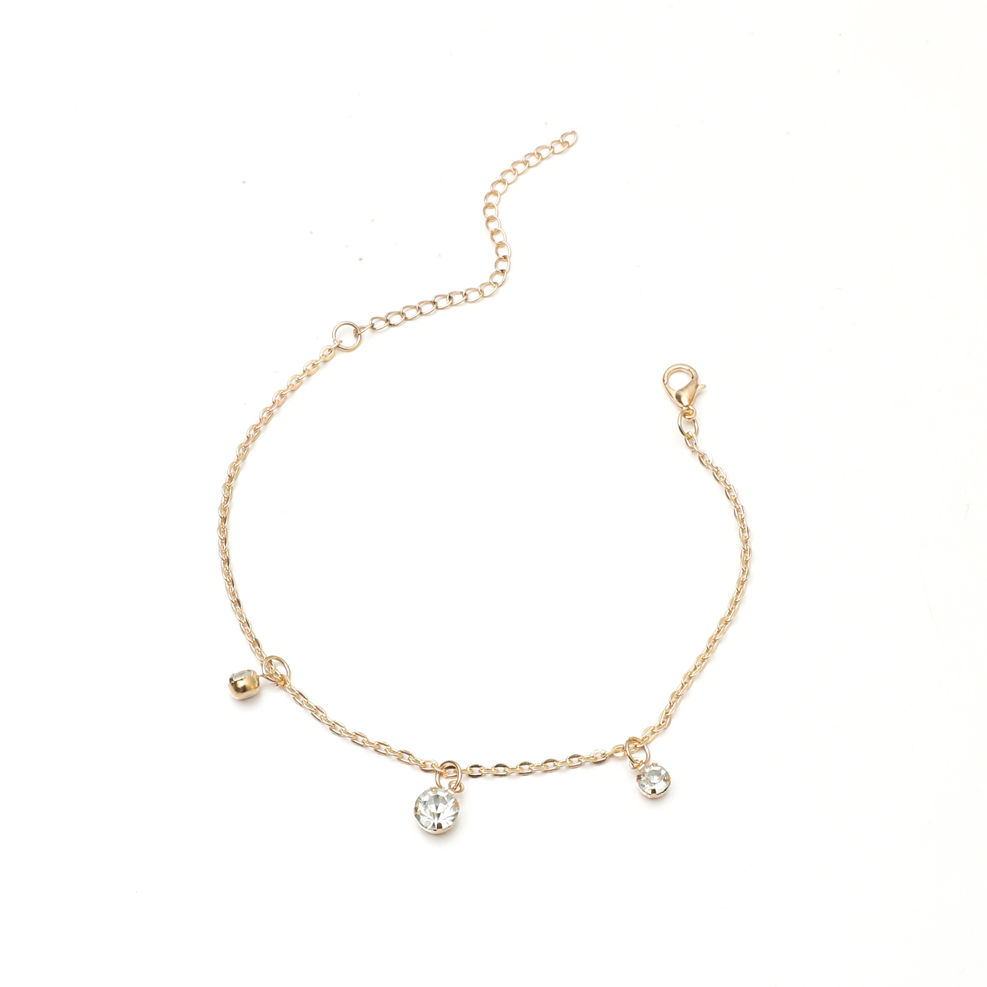 Fashion Simple Diamond Anklet display picture 4