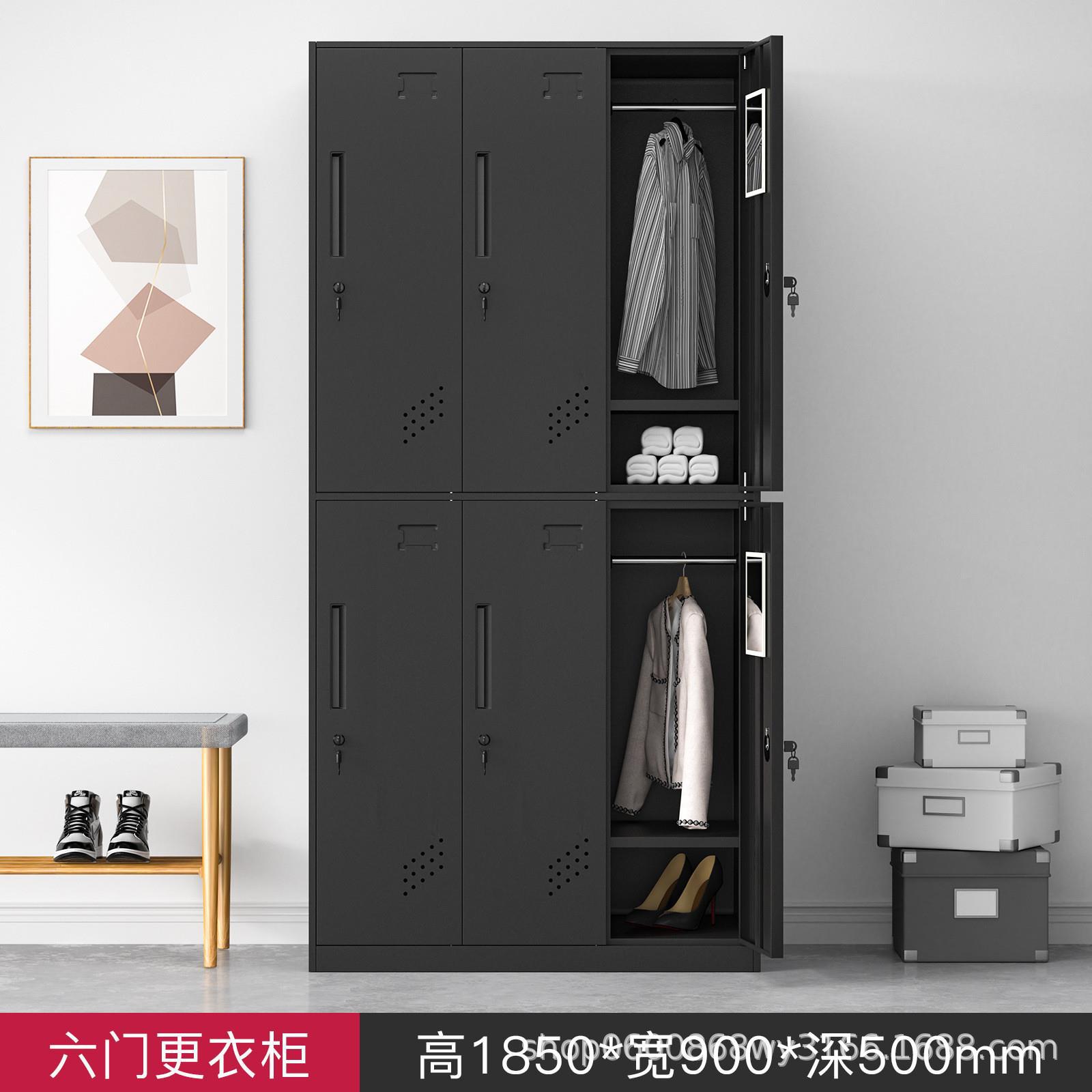 Desmontaje y montaje de casilleros, armario colgante de varias puertas, dormitorio del personal, armario de metal con cerradura, armario de almacenamiento de gimnasio