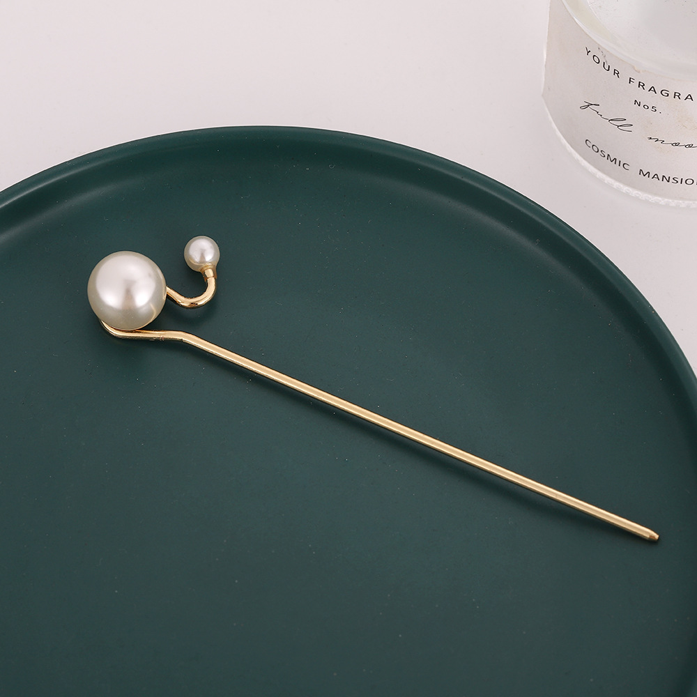 Nuevo elegante palillos updo artefacto moda Alta calidad perla horquilla de las mujeres simple moderna horquilla tocado 2022