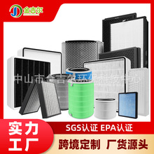 定制加工空气净化器除甲醛过滤网车载空调除灰尘除霾净化滤芯配件
