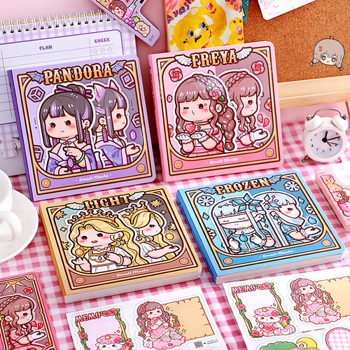 New product Xiao Mochi square notebook magic series girl's heart retro notebook literary and artistic exquisite square notebook