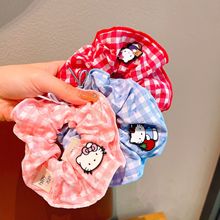 卡通KT猫可爱儿童发圈布艺蝴蝶结大肠发圈儿童甜美丸子头发圈发绳