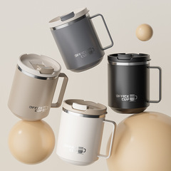 304ステンレスマグカップコーヒーカップins風高颜値オフィスカップ家庭用コップロゴ