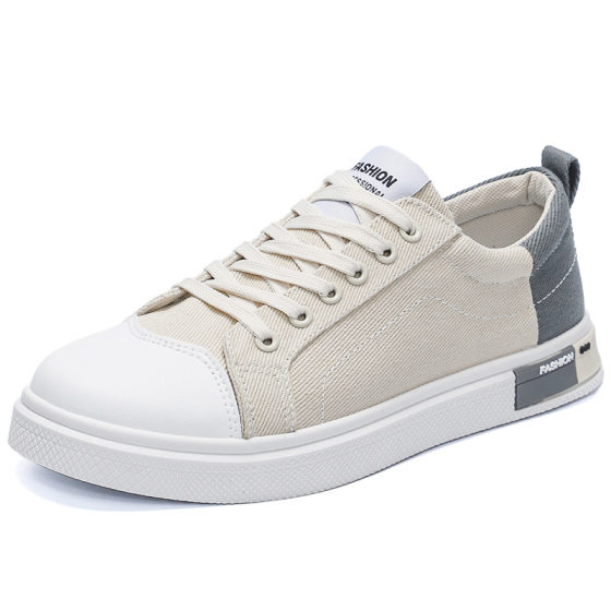 Spring New Men's Korean Style Canvas Shoes Fashion Trendy Casual Board Shoes Low Breathable Student Sports Shoes for Men