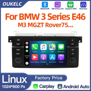 BMW 3 Seriyası E46 M3 MGZT Android naviqasiya radio pleyer Carplay