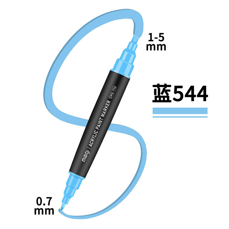 Set de marcadores acrílicos de doble punta personalizados Somic, impermeables, para manualidades DIY en cerámica