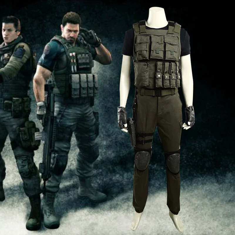 Косплей‑костюм (Resident Evil) Карлос Оливейра, модульный тактический жилет, мужской, размеры S–XXXL