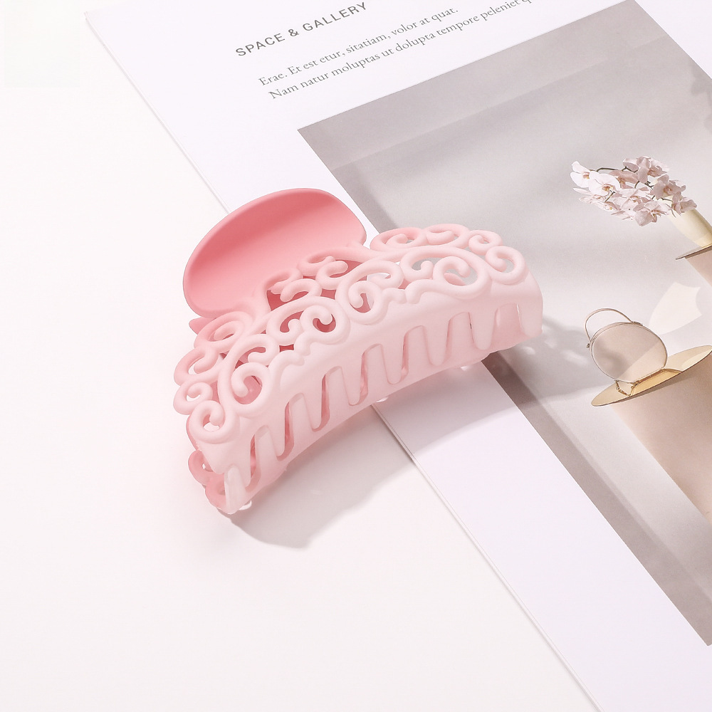 Qiyue határokon átnyúló színátmenetes hajtű matt fogócsat édes női cápacsat hajcsat hajkiegészítők nagykereskedelemben_voghion.com