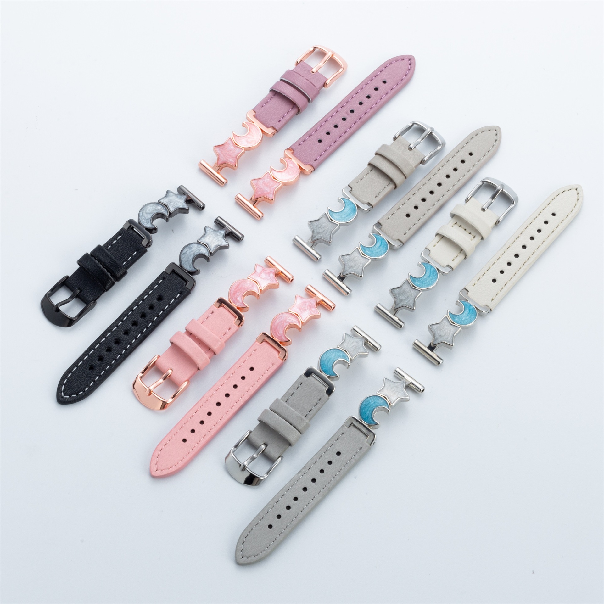 Suitable for Apple Watch Strap, Star and Moon Style, Thin Wrist Strap for Women, Xiaomi 10/9/8Nfc Watch Strap