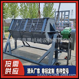 火烧铁去锈八角滚筒研磨机 玉石注水打孔六角滚筒抛光机图片