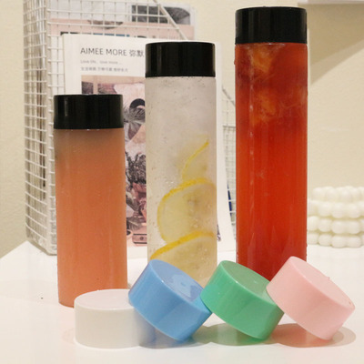 厂家直供400ml500ml600ml一次性奶茶瓶PET透明果汁塑料瓶子饮料瓶|ms