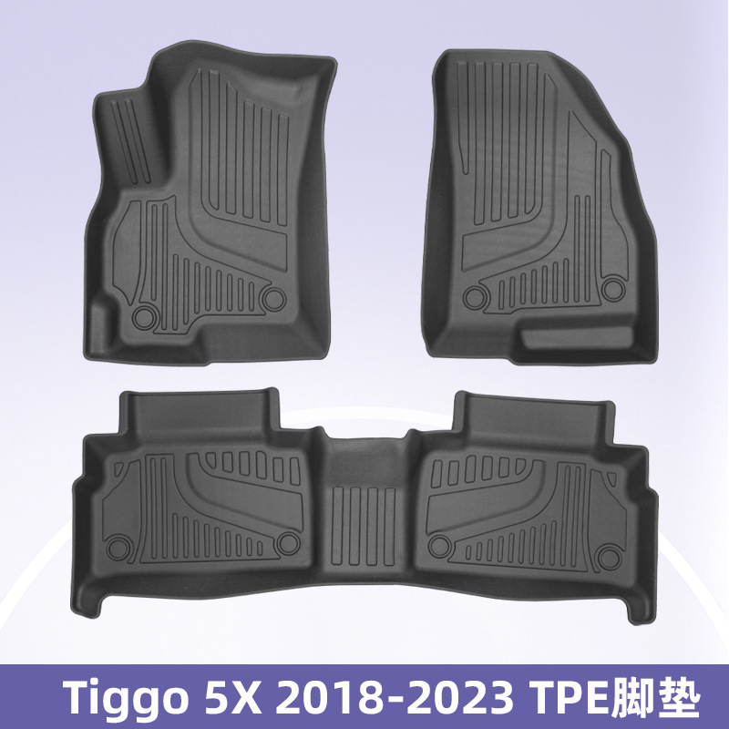 Aplicable a Cherry Tiggo 5X 2017 - 2024 3D todo el tiempo TPE cojín de automóvil maletero
