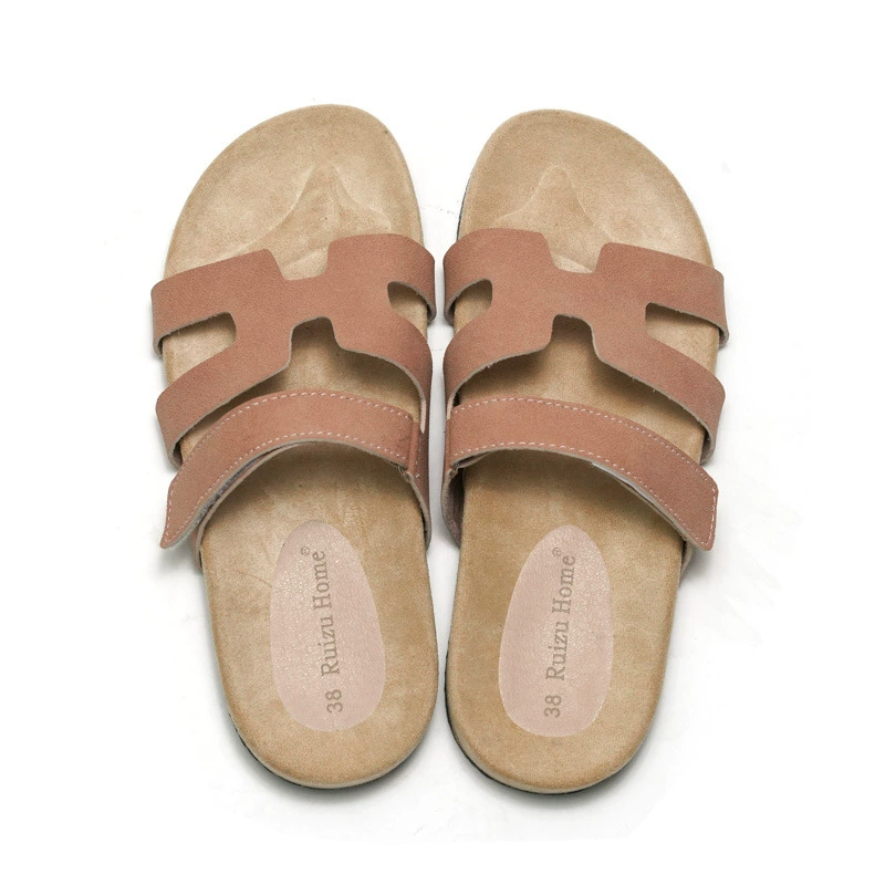 Ruizu 2025 new spring and summer women's slippers wear beach student casual light sandals for one foot