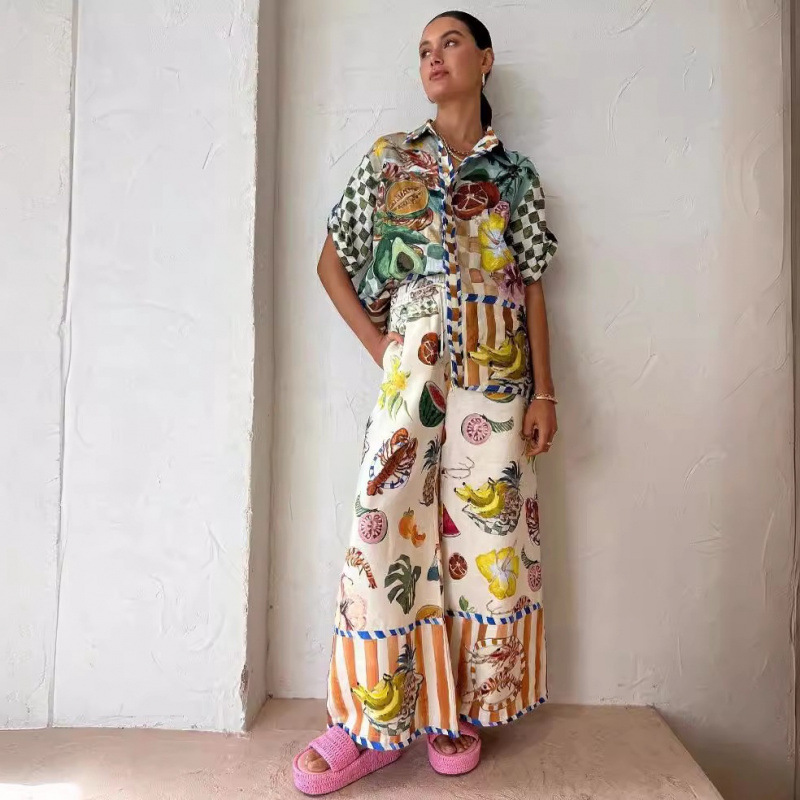 Evropa moda raqam chop ko'ylak qo'shimcha to'plam shimoliy osiyoning to'g'ri issiq sotish