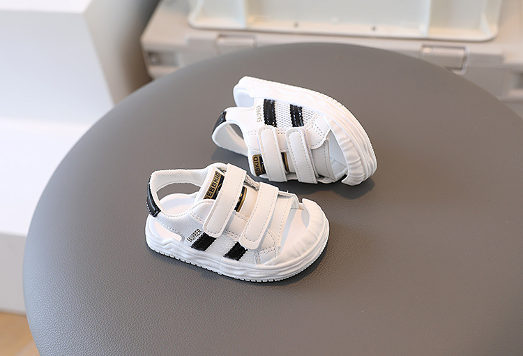 Kid's Fashion Stripe Round Toe Beach Sandals display picture 5