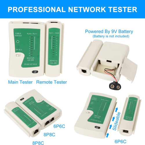 Network tool kit Cat 5e Cat 6 RJ45 crimping 8P6P network cable tester tool set of 43 pieces