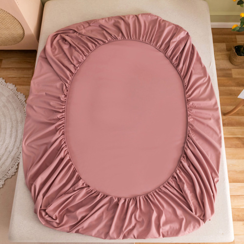 120g Yamian thickened solid color bed sheet pillowcase hotel dormitory B&B breathable home manufacturer wholesale dropshipping all-inclusive