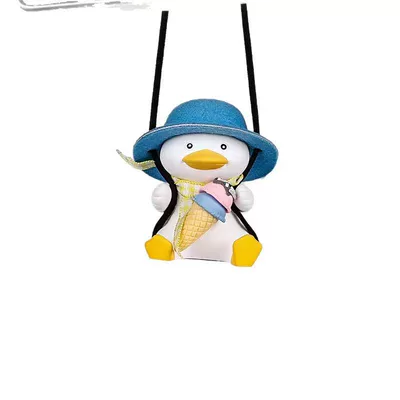 Car hanging, Cartoon Car Decoration for Car Use - fat-backpack-blue-hat-ice-cream