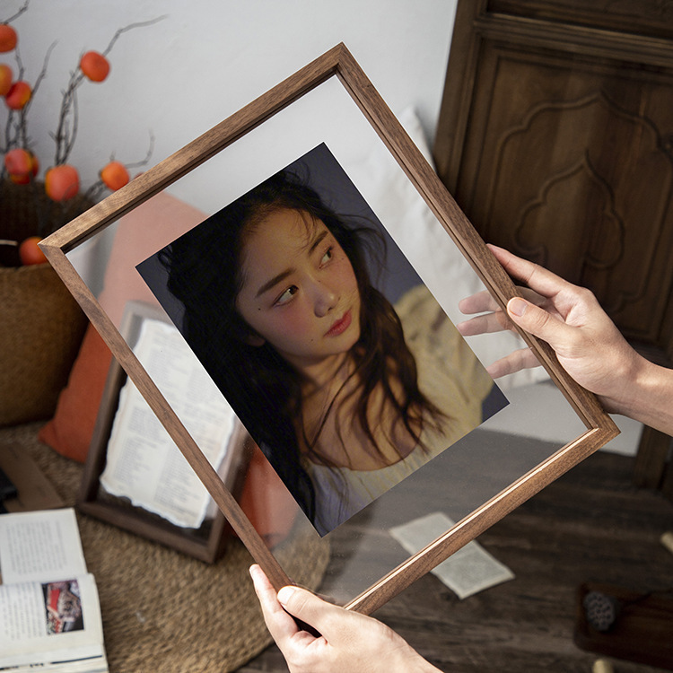 Double-Sided Transparent Acrylic Photo Frame Embossed Specimen Frame Table Solid Wood Photo Frame Decorative Painting Landscape Photo Wall Hanging Picture Frame Double-Sided Transparent Acrylic Photo Frame Embossed Specimen Frame Table Solid Wood Photo Frame Decorative Painting Landscape Photo Wall Hanging Picture Frame