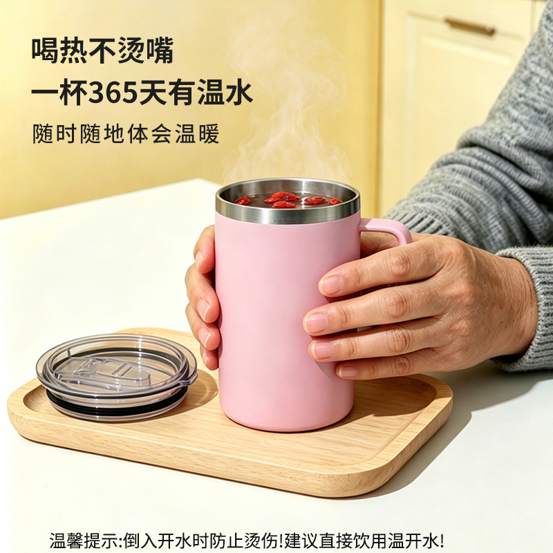 卧床老人保温护理杯防呛防洒防漏水病人孕妇躺着喝水吃流食吸管杯